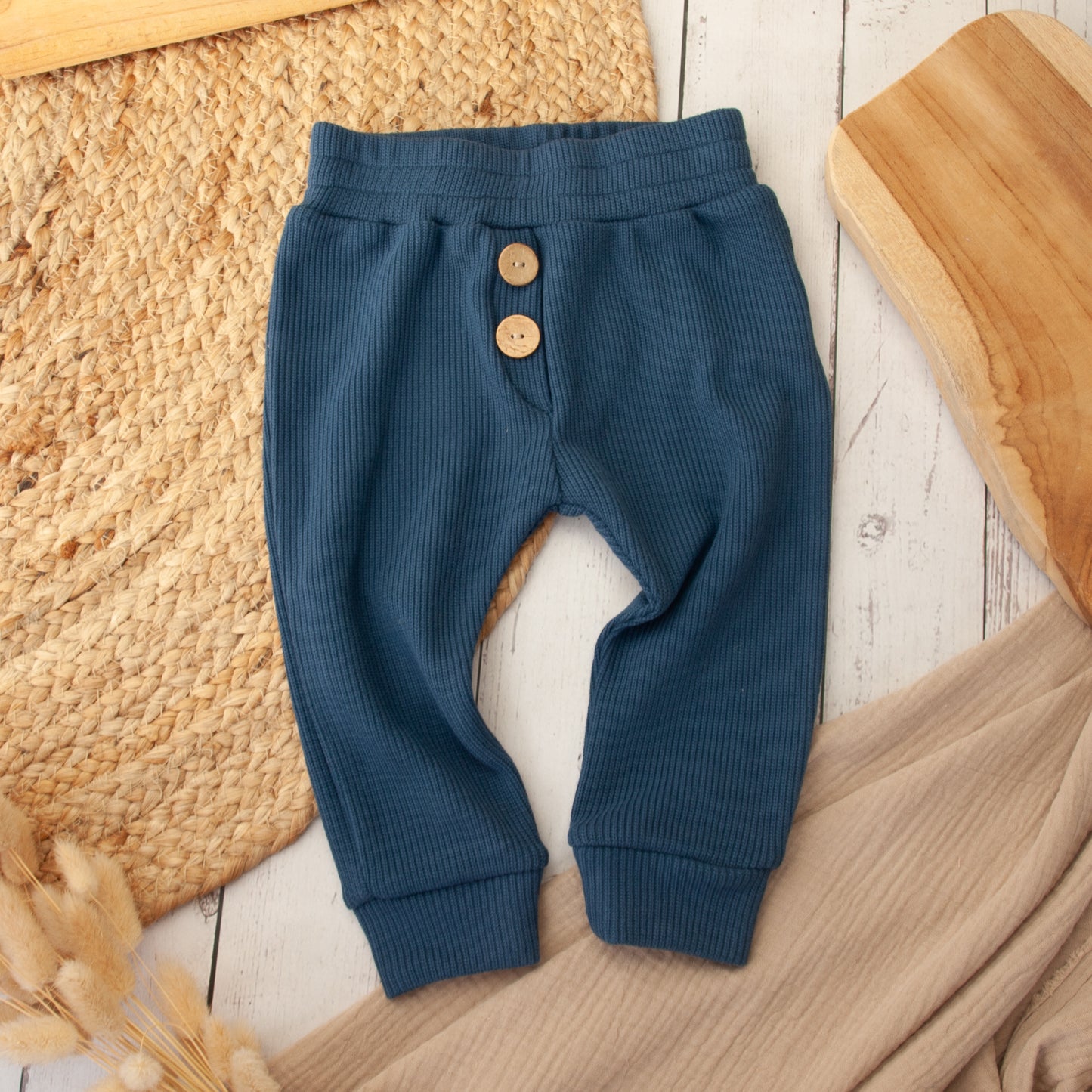 Baggyhose aus Baumwollstrick Größe 56 bis 98 (Artikelnummer: B016S001)