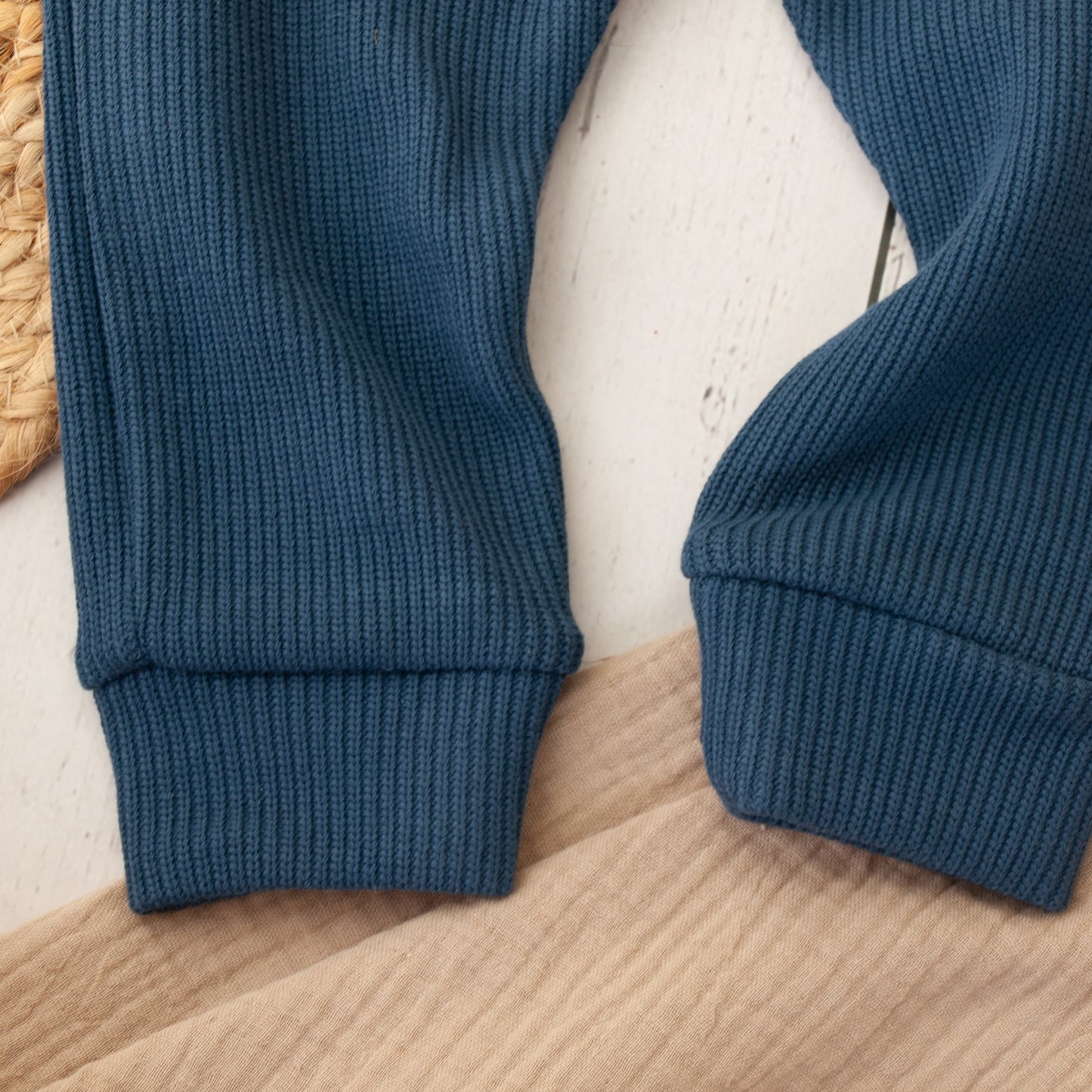 Baggyhose aus Baumwollstrick Größe 56 bis 98 (Artikelnummer: B016S001)
