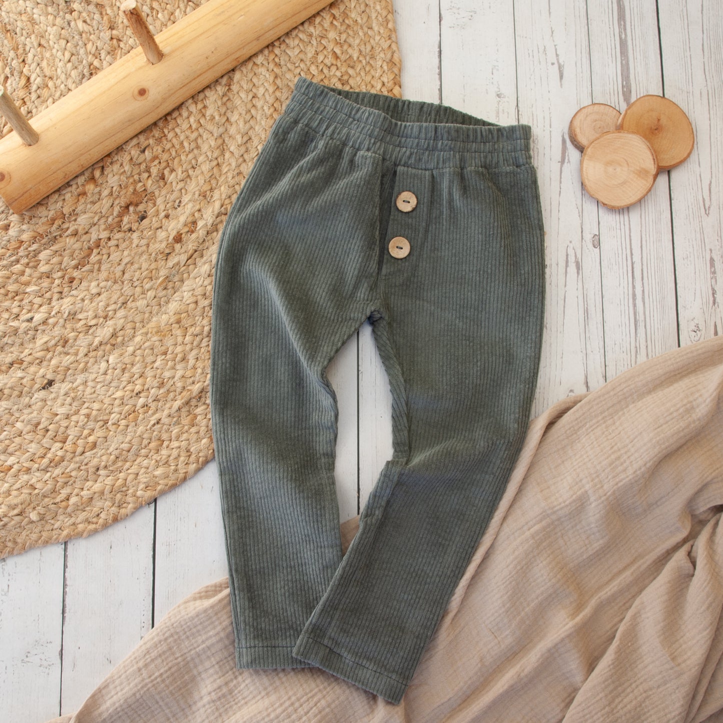 Cargo-Hose Kids aus Stretchcord Größe 104 bis 134 (Artikelnummer: B015C001)