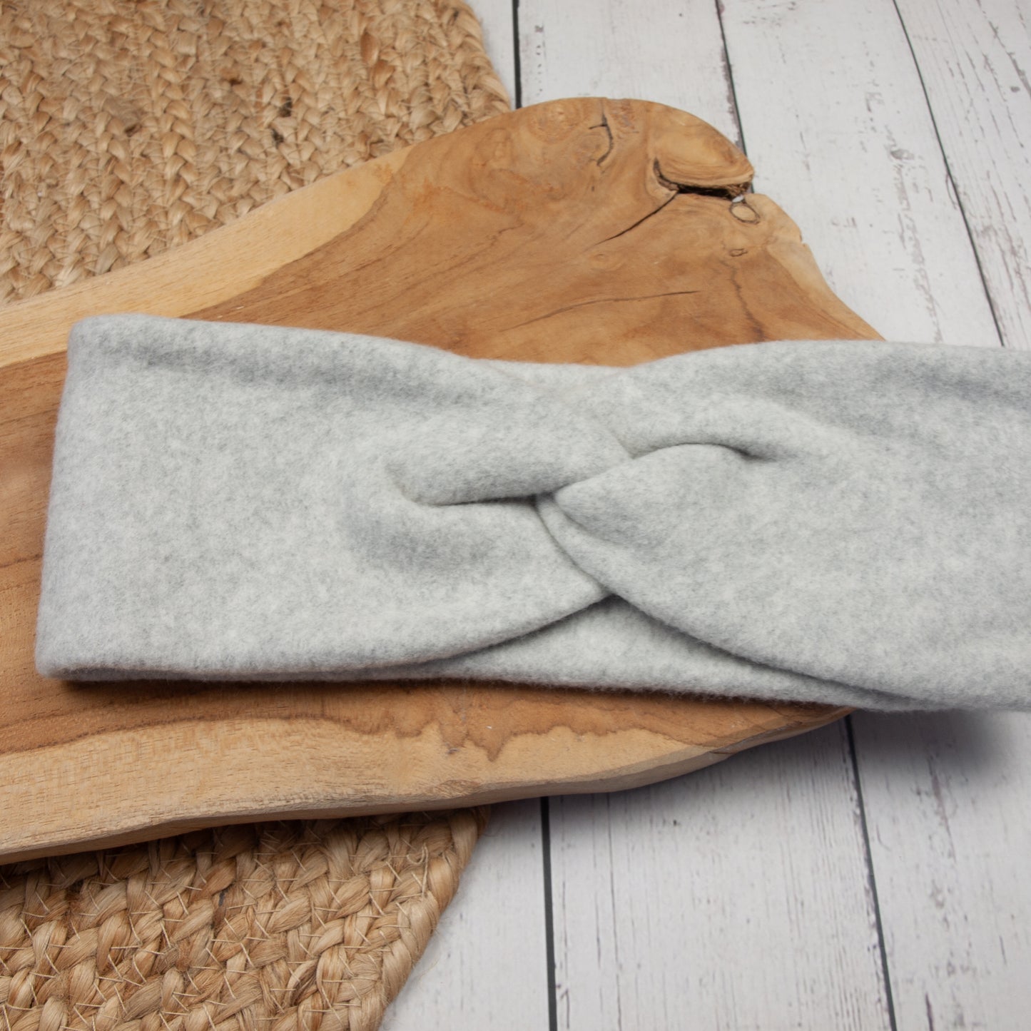 Knotenstirnband aus Baumwollfleece Kopfumfang 41/42 bis 57/58 (Artikelnummer: K040F001)