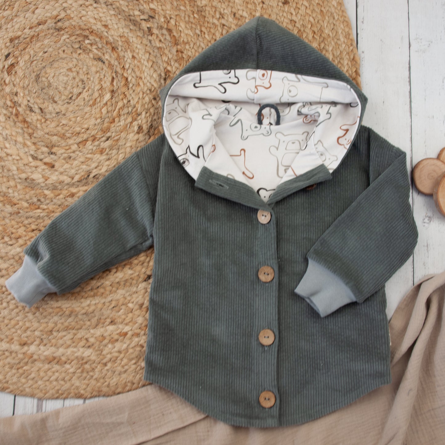 Cordjacke Größe 74 bis 116 (Artikelnummer: H035C001)
