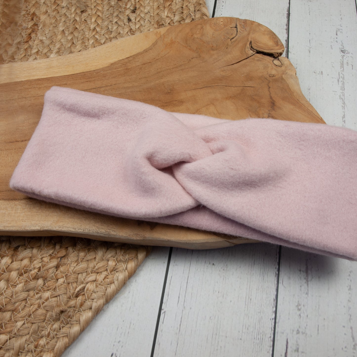 Knotenstirnband aus Baumwollfleece Kopfumfang 41/42 bis 57/58 (Artikelnummer: K040F001)