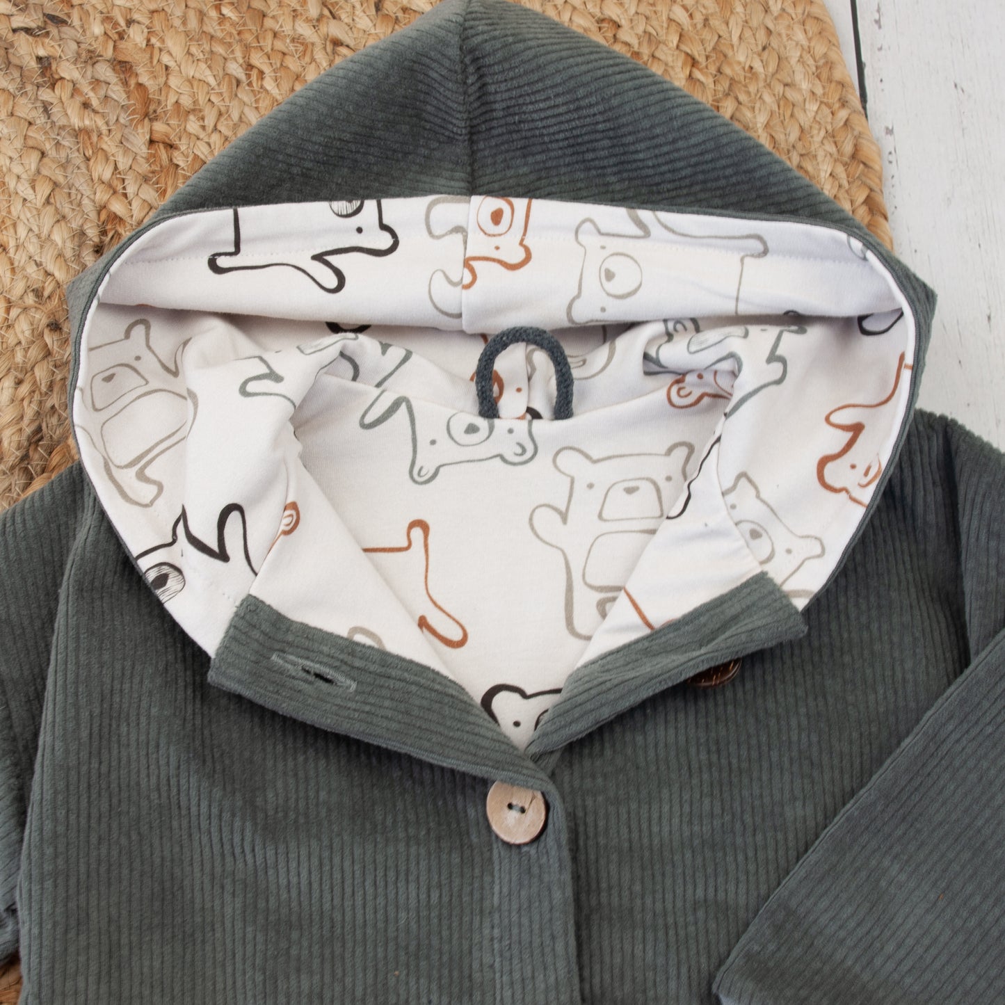 Cordjacke Größe 74 bis 116 (Artikelnummer: H035C001)