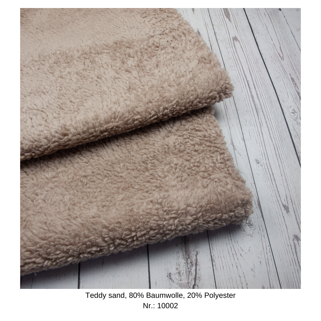 Knotenstirnband aus Teddyplüsch Kopfumfang 41/42 bis 57/58 (Artikelnummer: K040P001)