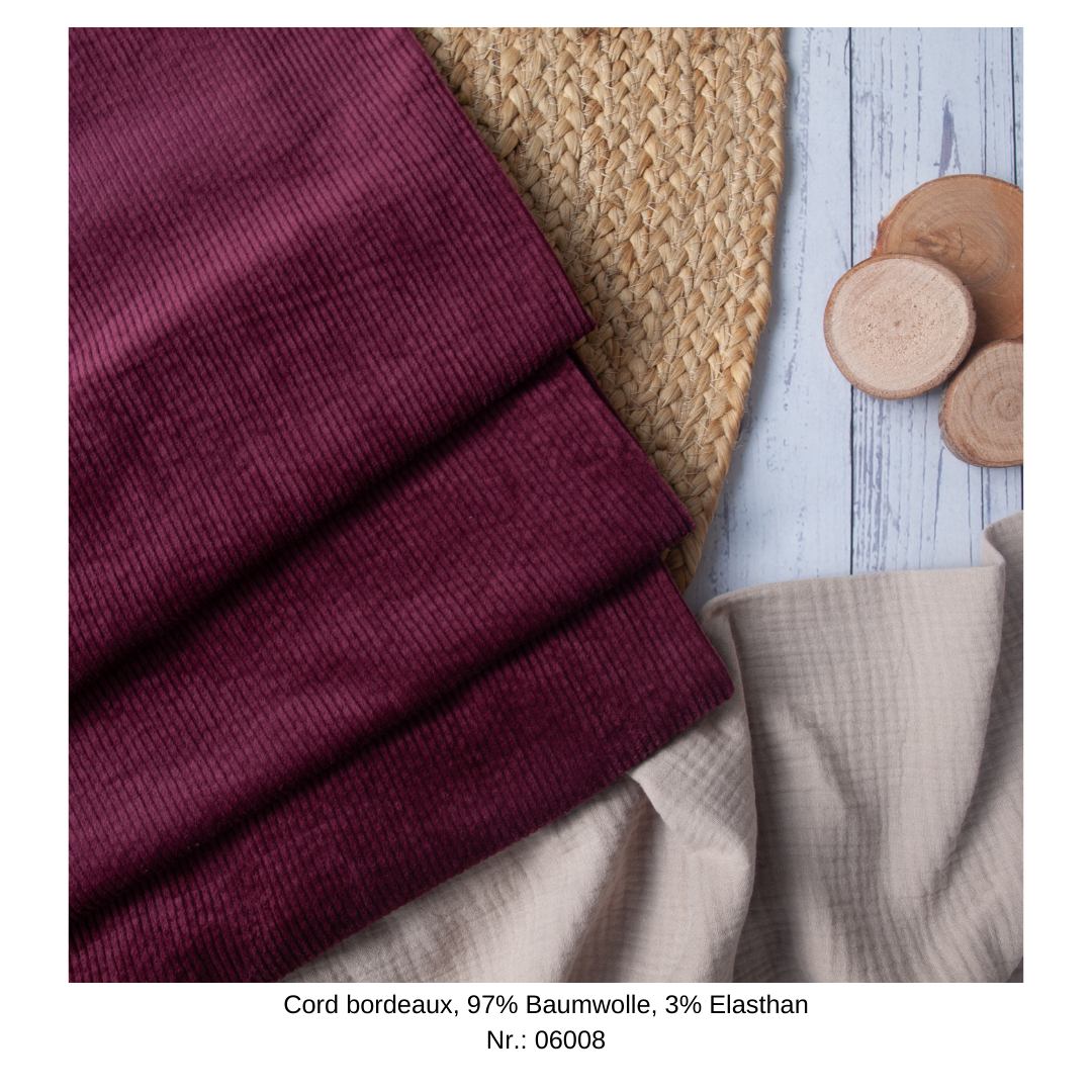 Culotte aus Stretchcord Größe 80 bis 116 (Artikelnummer: B022C001)