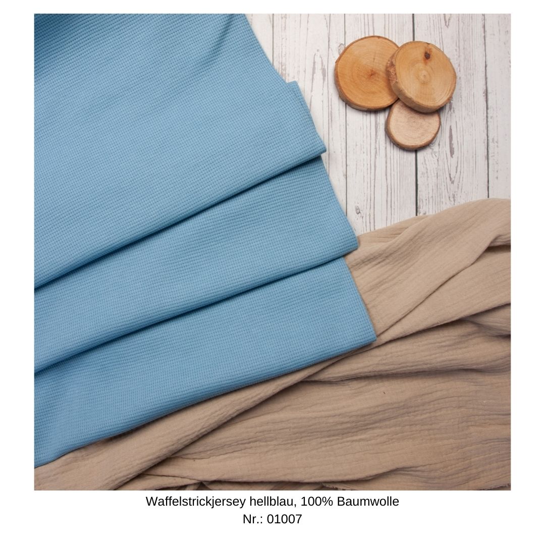 Cardigan gerafft aus Waffelstrick Größe 56 bis 134 (Artikelnummer: H037W001)
