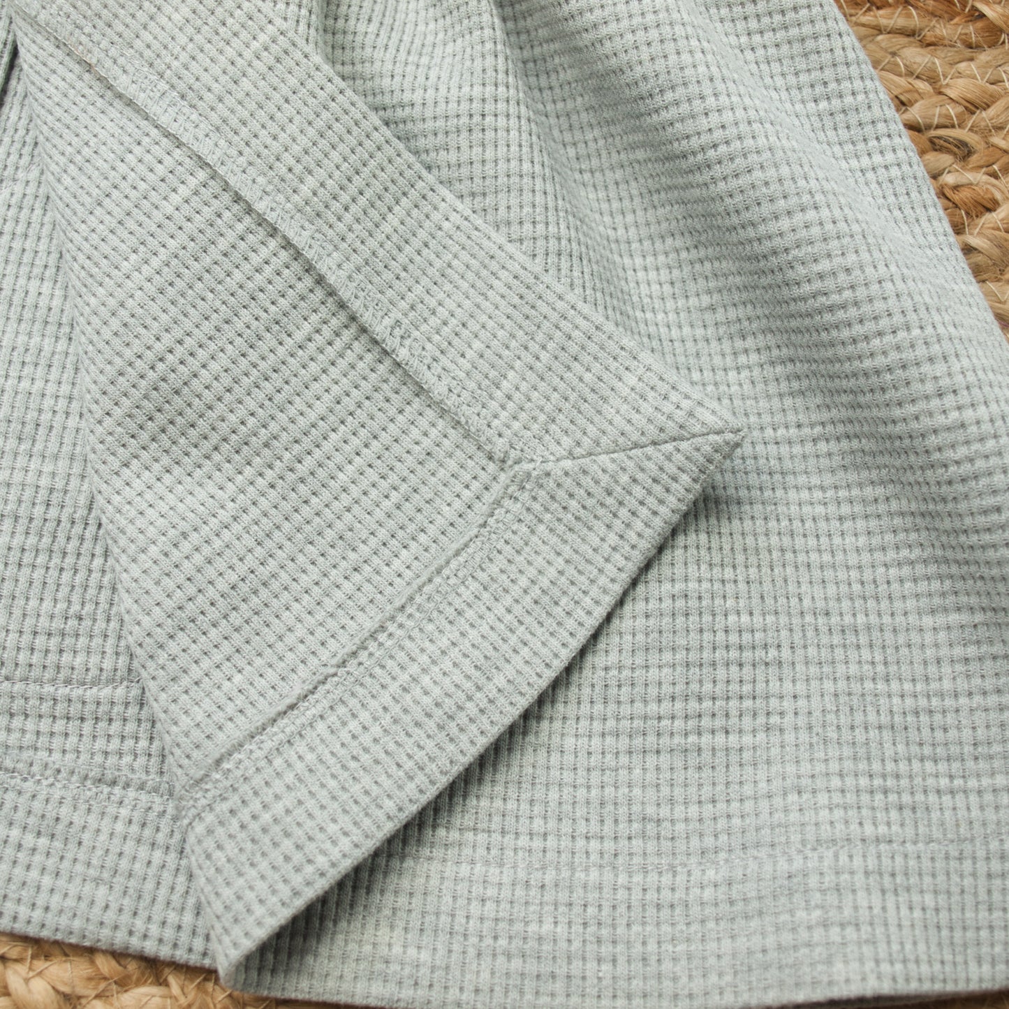 Cardigan gerafft aus Waffelstrick Größe 56 bis 134 (Artikelnummer: H037W001)