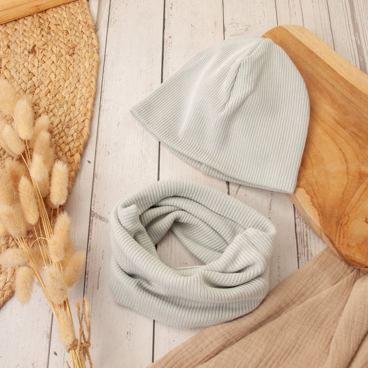 Beanie und Loop Kopfumfang 41-43 bis 53-55