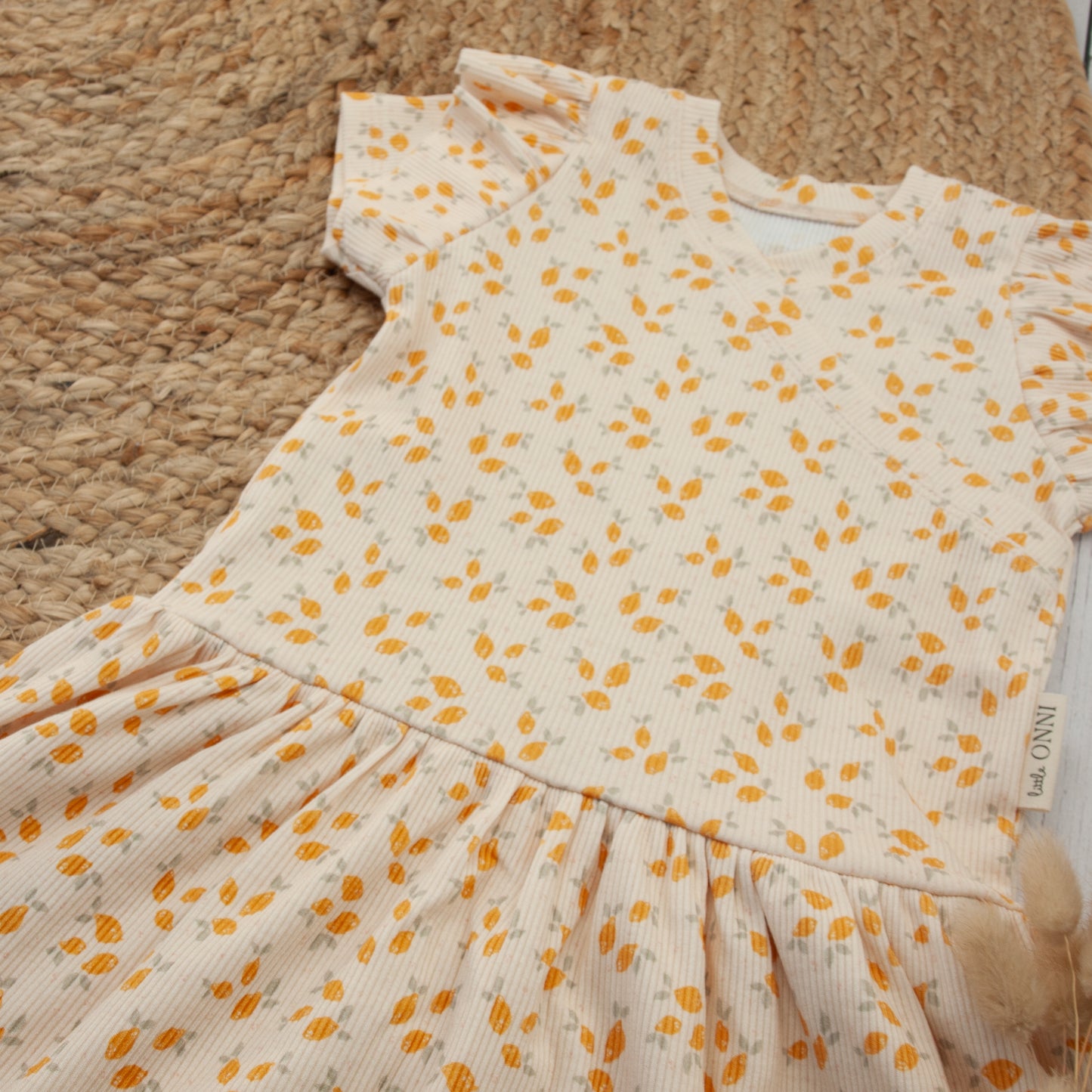 Rib-Kleid in Wickeloptik kurze oder lange Ärmel Größe 62 bis 134 (Artikelnummer: D028R001)