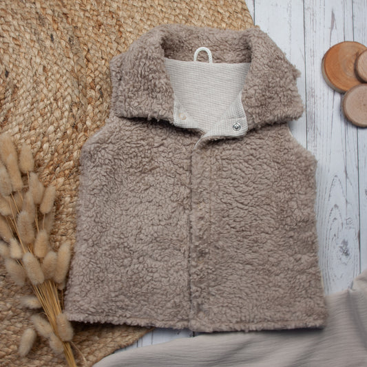 Teddyweste gefüttert Größe 74 bis 134 (Artikelnummer: H050P001)